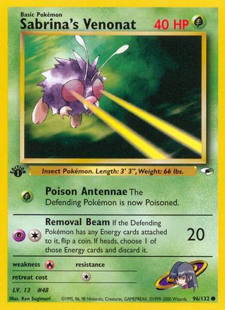 Sabrina's Venonat (096/132) [Gym Heroes] 1st Edition - Common