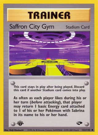Saffron City Gym (122/132) [Gym Challenge] 1st Edition - Uncommon