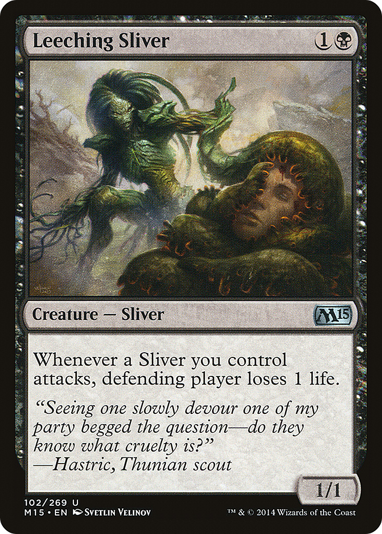 Leeching Sliver (M15-102) [Magic 2015] Foil
