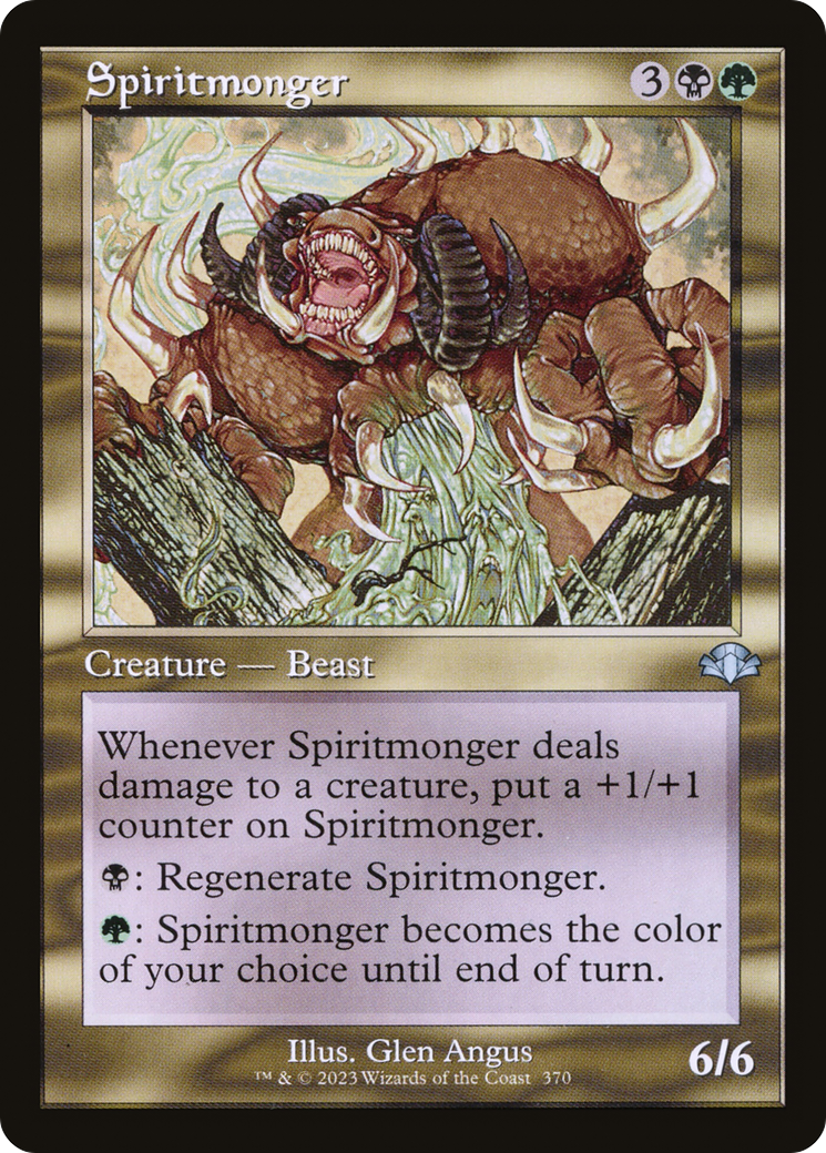 Spiritmonger (Retro Frame) (DMR-370) [Dominaria Remastered] Foil