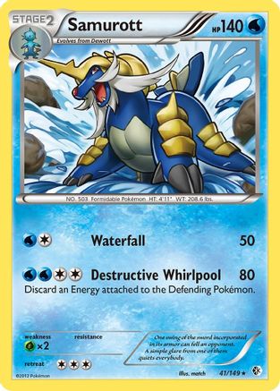 Samurott (41/149) [Boundaries Crossed] Holofoil - Holo Rare