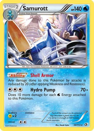 Samurott (039/113) [Legendary Treasures] Holofoil - Holo Rare