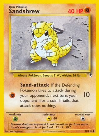 Sandshrew (091/110) [Legendary Collection] - Common