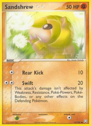 Sandshrew (074/109) [Team Rocket Returns] Reverse Holofoil - Common