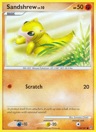 Sandshrew (124/147) [Supreme Victors] Reverse Holofoil - Common