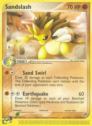 Sandslash (21/100) [Sandstorm] Reverse Holofoil - Rare