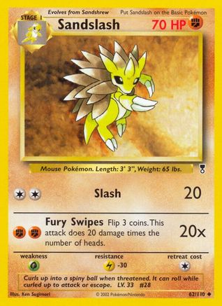 Sandslash (62/110) [Legendary Collection] Reverse Holofoil - Uncommon