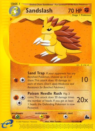 Sandslash (93/144) [Skyridge] Reverse Holofoil - Common