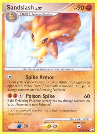 Sandslash (61/123) [Mysterious Treasures] Reverse Holofoil - Uncommon