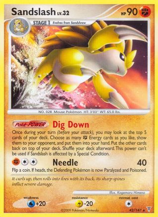 Sandslash (42/147) [Supreme Victors] Reverse Holofoil - Rare