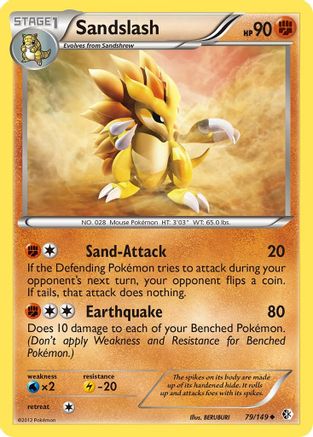 Sandslash (79/149) [Boundaries Crossed] Reverse Holofoil - Uncommon