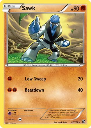 Sawk (62/114) [Black and White] - Rare