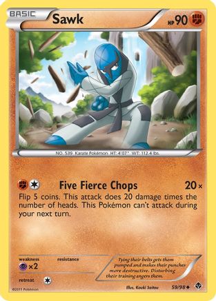Sawk (59/98) [Emerging Powers] Reverse Holofoil - Uncommon