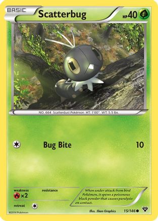 Scatterbug (15/146) [XY Base Set] Reverse Holofoil - Common