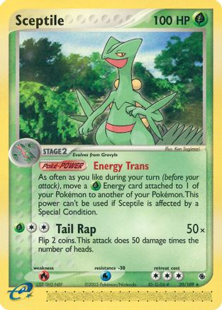 Sceptile (20/109) [Ruby and Sapphire] Reverse Holofoil - Rare