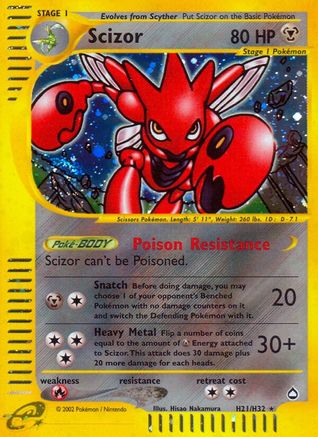 Scizor (H21) (H21/147) [Aquapolis] Holofoil - Holo Rare