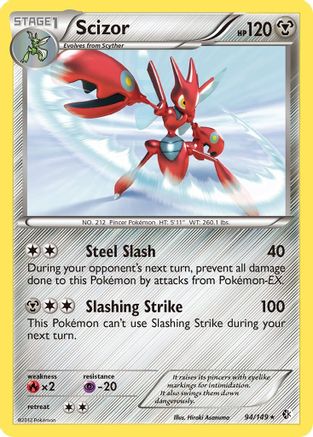 Scizor (94/149) [Boundaries Crossed] Reverse Holofoil - Holo Rare