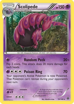 Scolipede (53/146) [XY Base Set] Reverse Holofoil - Rare