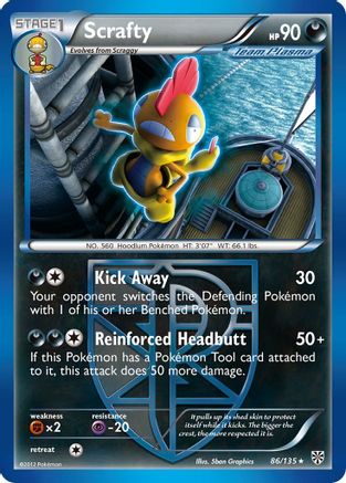 Scrafty (Team Plasma) (86/135) [Plasma Storm] - Rare