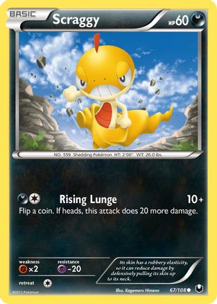 Scraggy (67/108) [Dark Explorers] Reverse Holofoil - Common