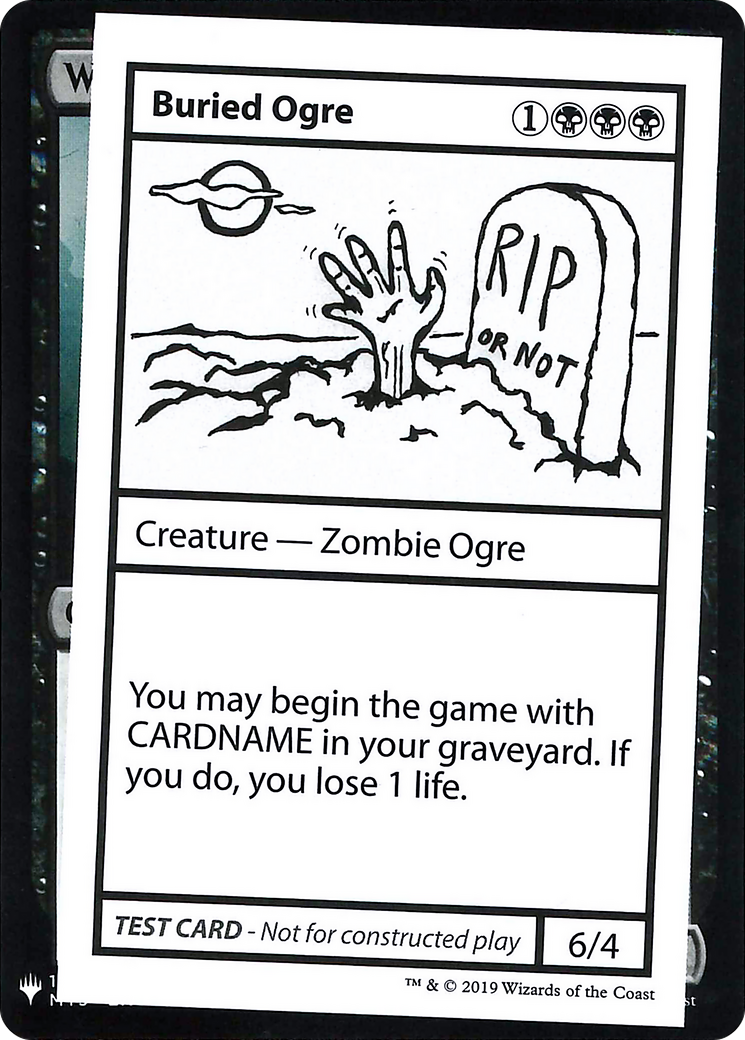 Buried Ogre [Mystery Booster Playtest Cards 2019]