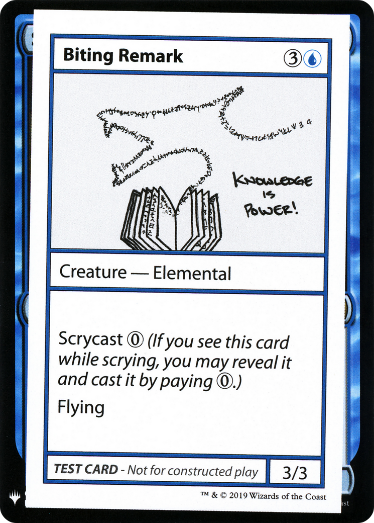 Biting Remark [Mystery Booster Playtest Cards 2019]