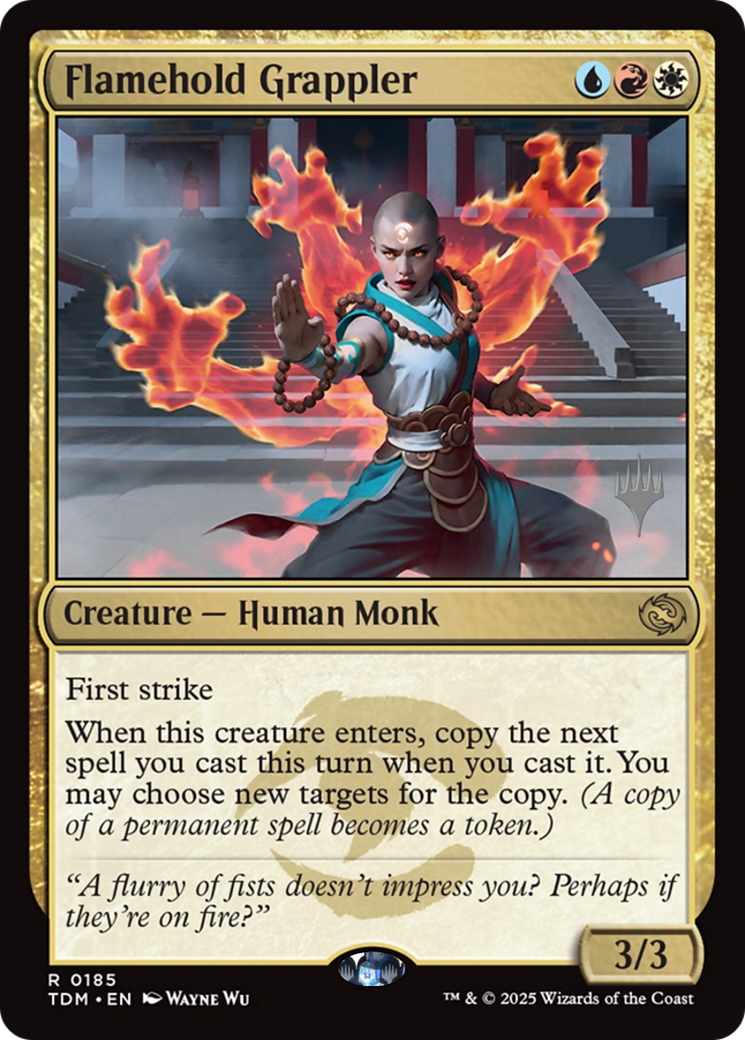 Flamehold Grappler (PPTDM-185) [Promo Pack: Tarkir: Dragonstorm]