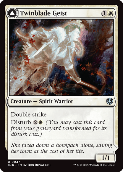 Twinblade Geist (INR-047) [Innistrad Remastered] Foil