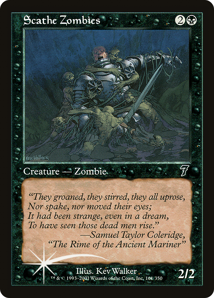 Scathe Zombies (7ED-161★) [7th Edition] Foil
