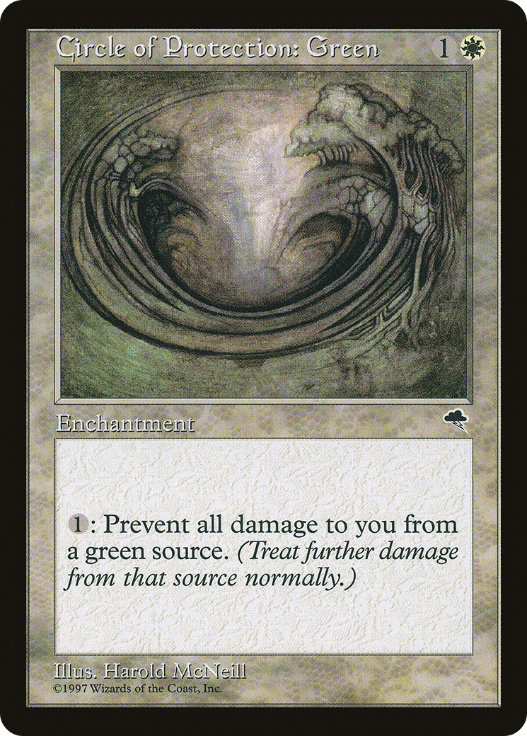 Circle of Protection: Green (TMP-010) [Tempest]
