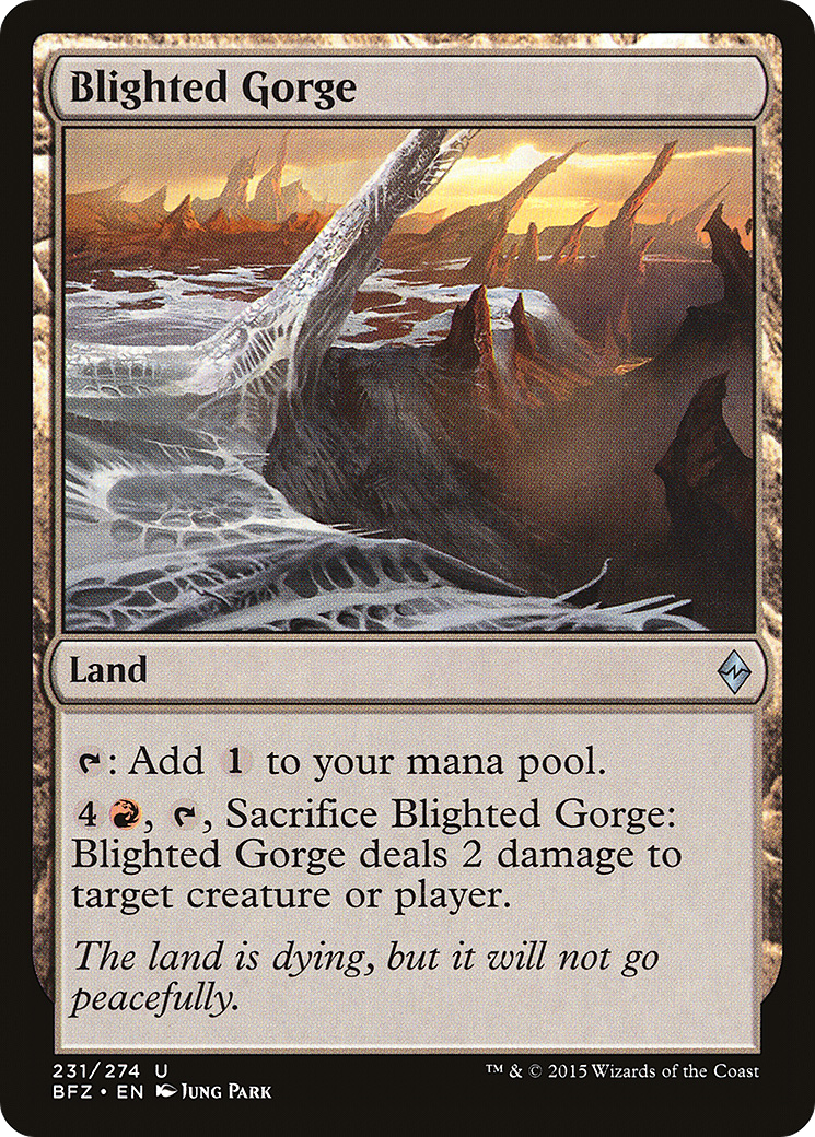 Blighted Gorge (BFZ-231) [Battle for Zendikar] Foil