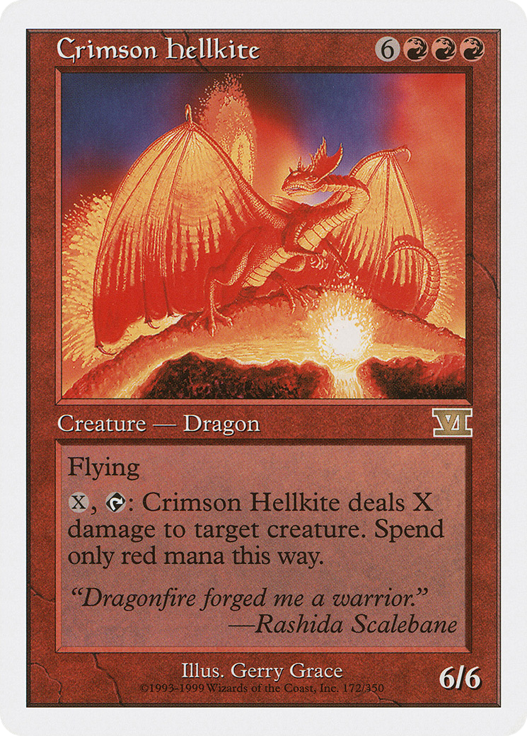 Crimson Hellkite (6ED-172) [Classic Sixth Edition]