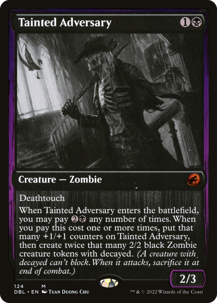 Tainted Adversary (DBL-124) [Innistrad: Double Feature] Foil
