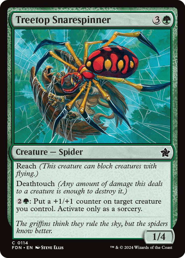 Treetop Snarespinner (FDN-114) [Foundations] Foil