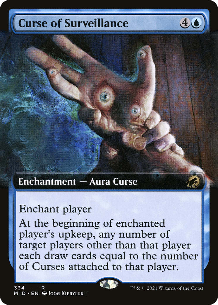 Curse of Surveillance (Extended Art) (MID-334) [Innistrad: Midnight Hunt]