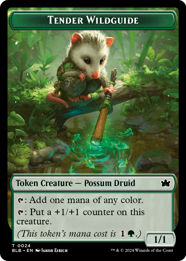 Tender Wildguide Token (BLB-024) [Bloomburrow Tokens]