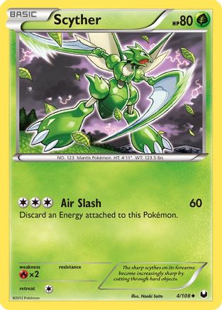 Scyther (4/108) [Dark Explorers] Reverse Holofoil - Uncommon