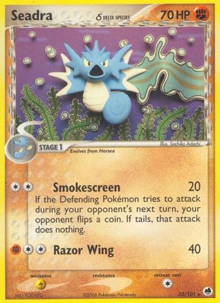 Seadra (Delta Species) (022/101) [Dragon Frontiers] - Rare