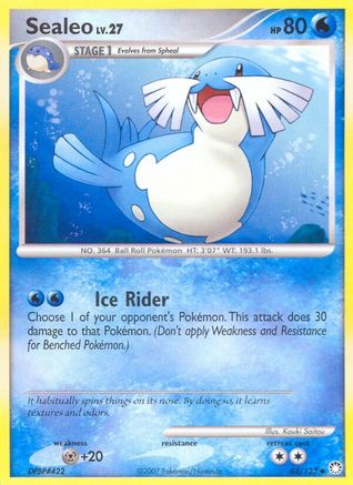 Sealeo (62/123) [Mysterious Treasures] Reverse Holofoil - Uncommon