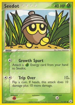Seedot (71/101) [Hidden Legends] Reverse Holofoil - Common