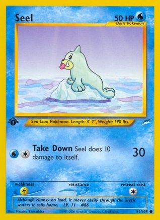 Seel (081/105) [Neo Destiny] 1st Edition - Common