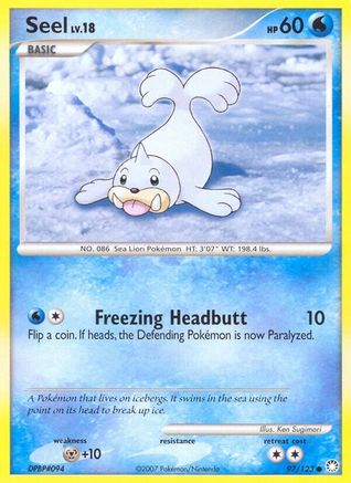 Seel (097/123) [Mysterious Treasures] Reverse Holofoil - Common