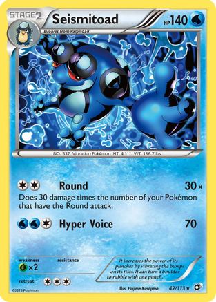 Seismitoad (42/113) [Legendary Treasures] - Rare