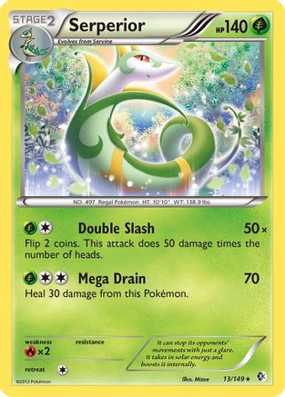 Serperior (13/149) [Boundaries Crossed] Holofoil - Holo Rare