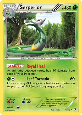 Serperior (008/113) [Legendary Treasures] Holofoil - Holo Rare