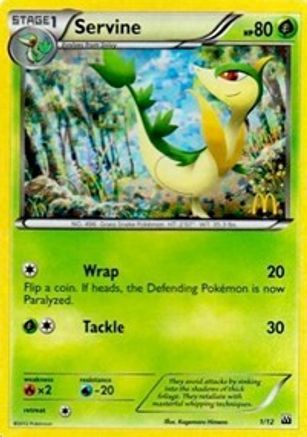 Servine (1/12) [McDonalds Promos 2012] Holofoil - Promo