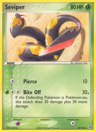 Seviper (20/106) [Emerald] - Rare