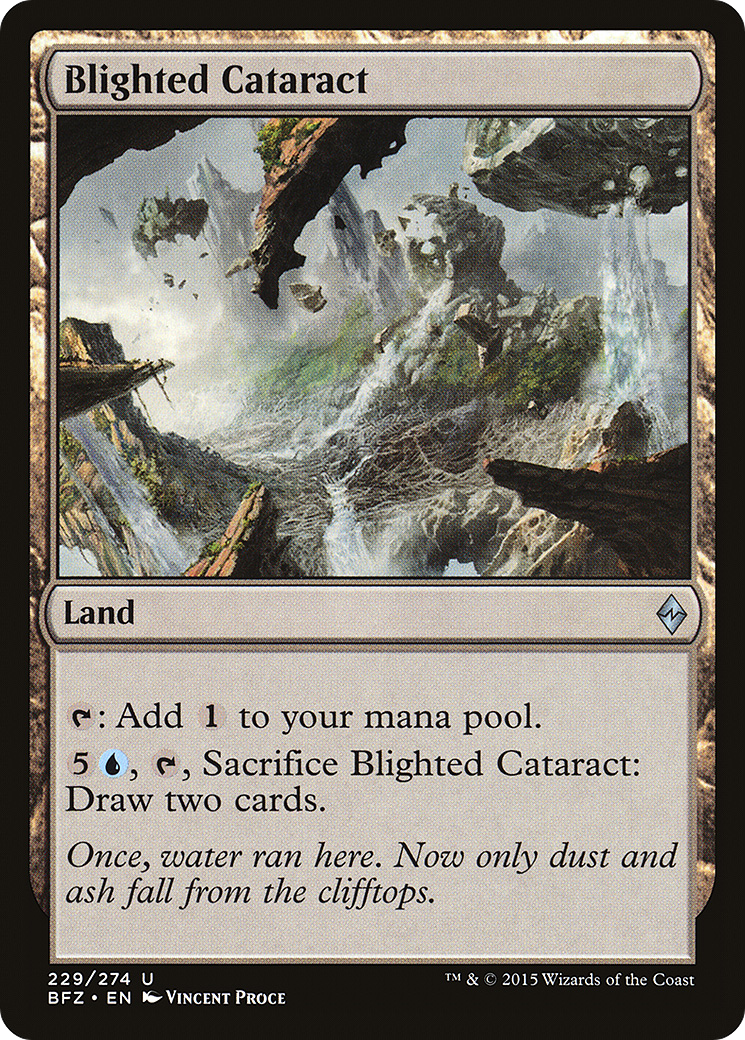 Blighted Cataract (BFZ-229) [Battle for Zendikar] Foil