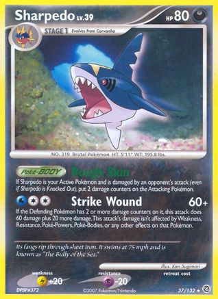 Sharpedo (37/132) [Secret Wonders] Reverse Holofoil - Rare