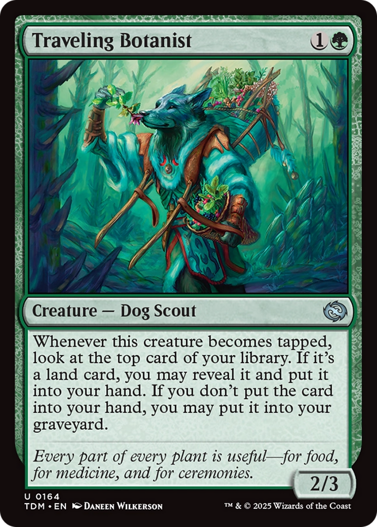 Traveling Botanist (TDM-164) [Tarkir: Dragonstorm] Foil